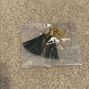 Black Tassel Earring